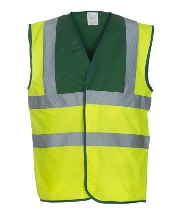 Yoko Hi-Vis Two Band and Braces Waistcoat