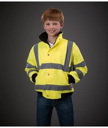 Yoko Kids Hi-Vis Bomber Jacket