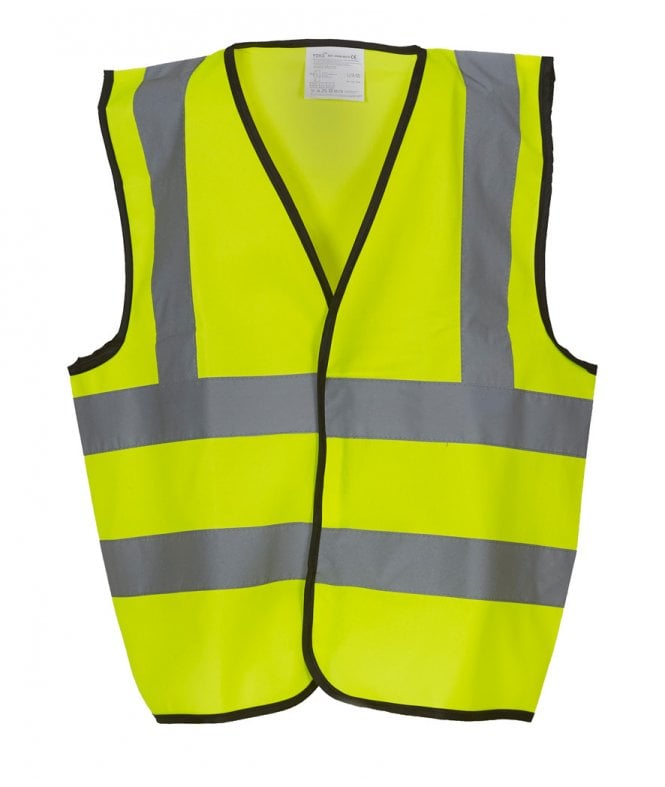 Yoko  Kids Hi-Vis Two Band and Braces Waistcoat