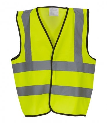 Yoko Kids Hi-Vis Two Band and Braces Waistcoat