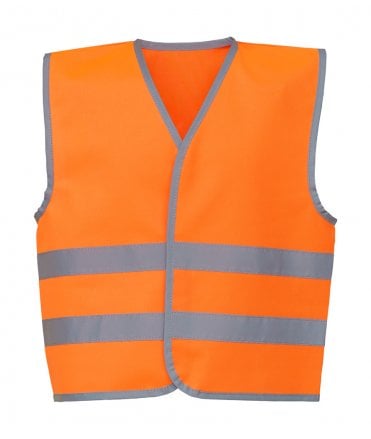 Yoko Kids Hi-Vis Two Band Waistcoat