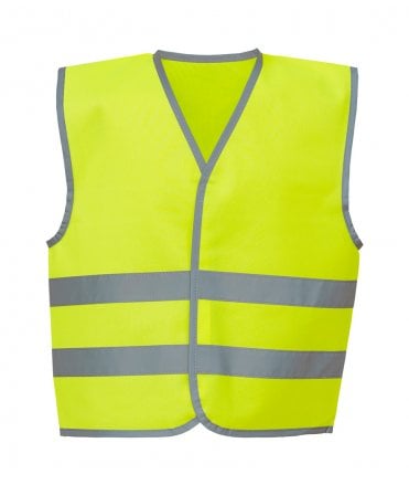 Yoko Kids Hi-Vis Two Band Waistcoat